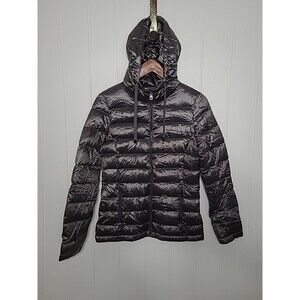 Andrew Marc Packable Lightweight Down Puffer Jacket Hood Womens XS Fall Winter